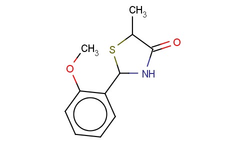 4-THIAZOLIDINONE, 2-(2-METHOXYPHENYL)-5-METHYL-